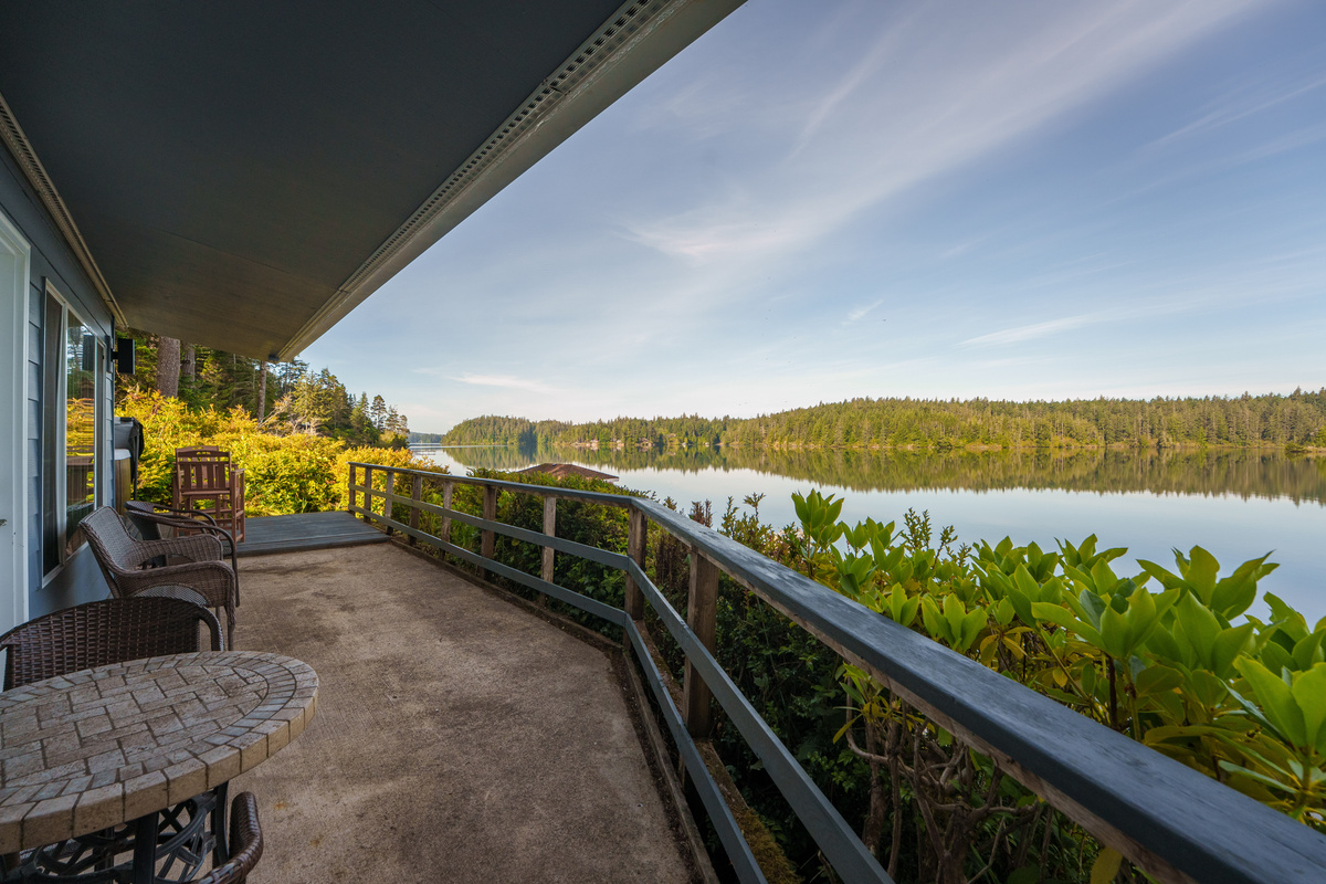 Serene outdoor deck right outside Bedroom 4