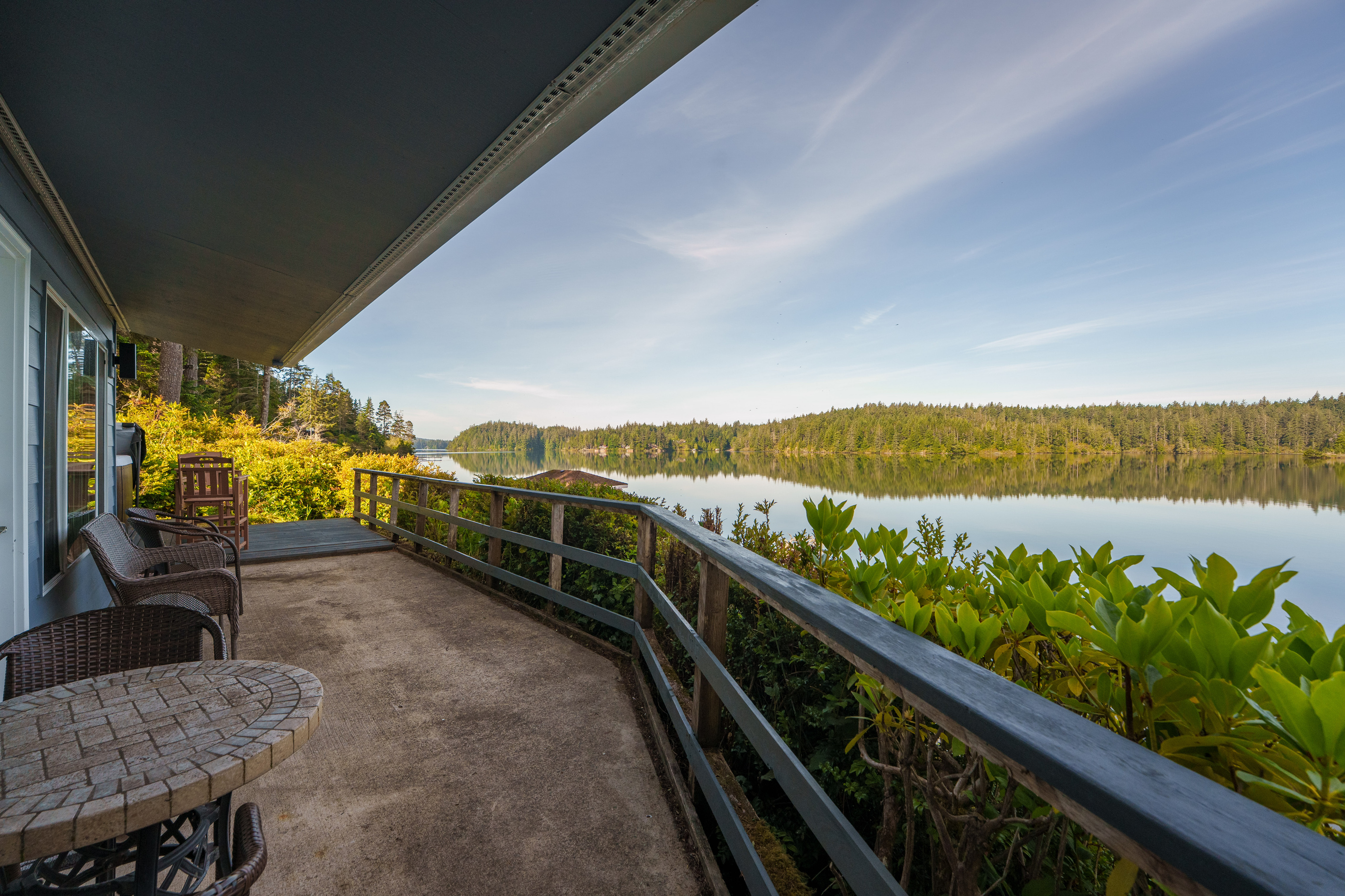 Serene outdoor deck right outside Bedroom 4