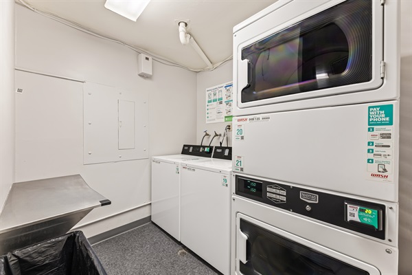Adjacent laundry room