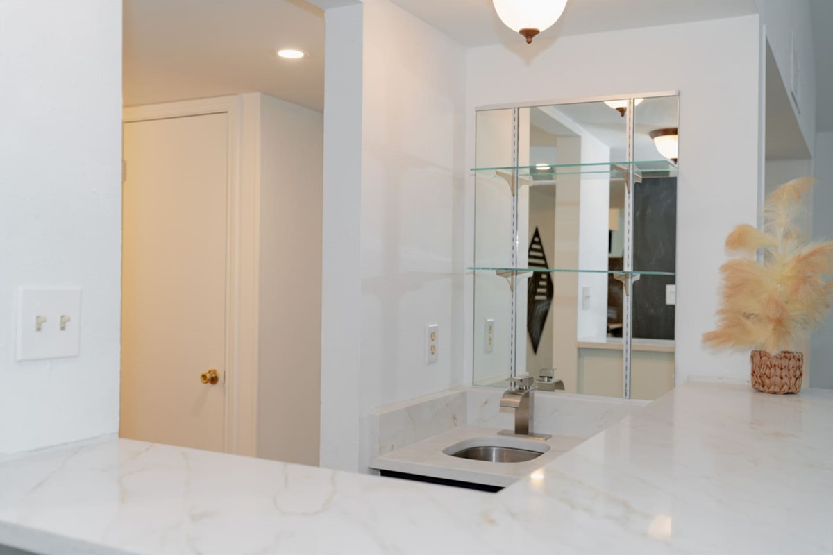 Wet bar for entertaining