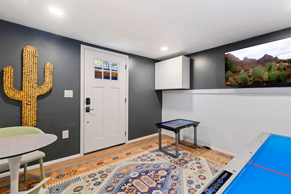 You can spend all day in the game room if you wanted to. Why don't you?