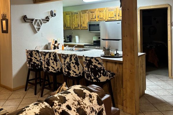 Brand new stove, fridge and microwave.  DIshwasher also provided
