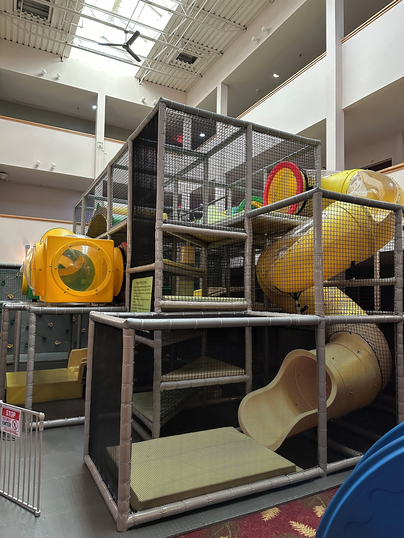 Check the front desk for tickets to the playground.  Ages 3-10.