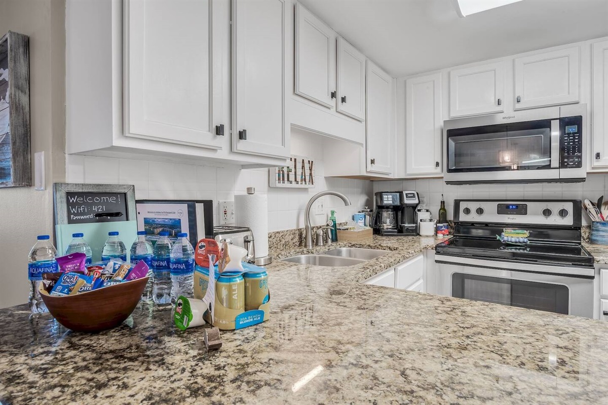 Well stocked kitchen