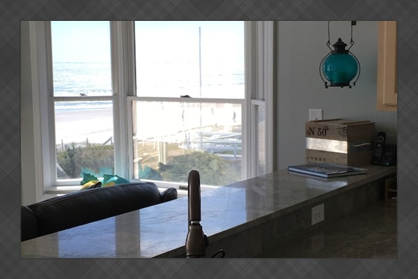 Top floor view from kitchen 