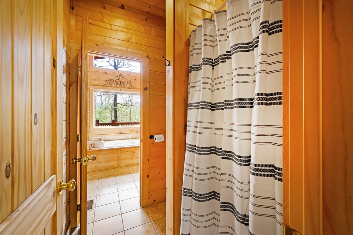 A shower is always nice after a long day of hiking the Smoky Mountains.