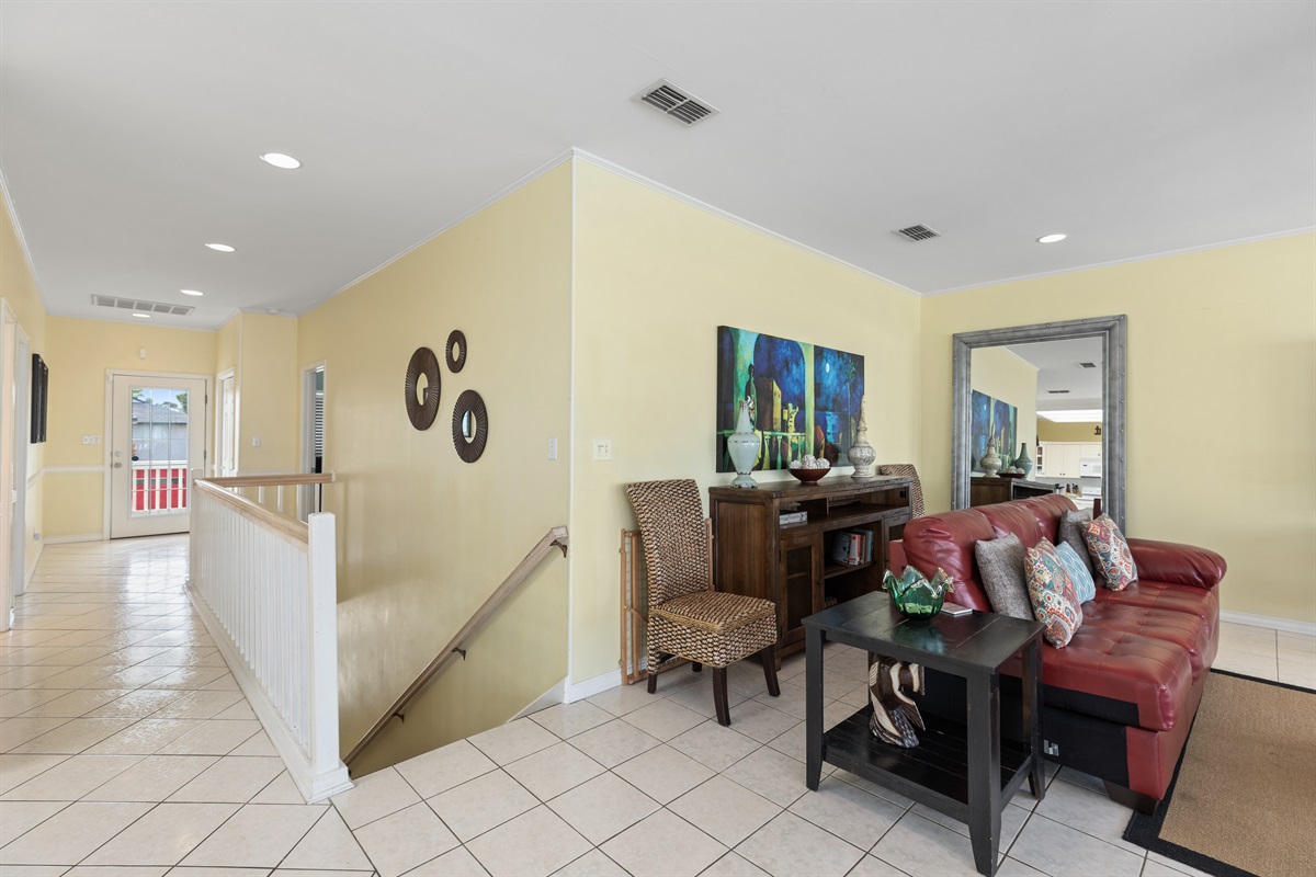 Our kitchen, living room, and main dining area are located on the 2nd floor of the house.