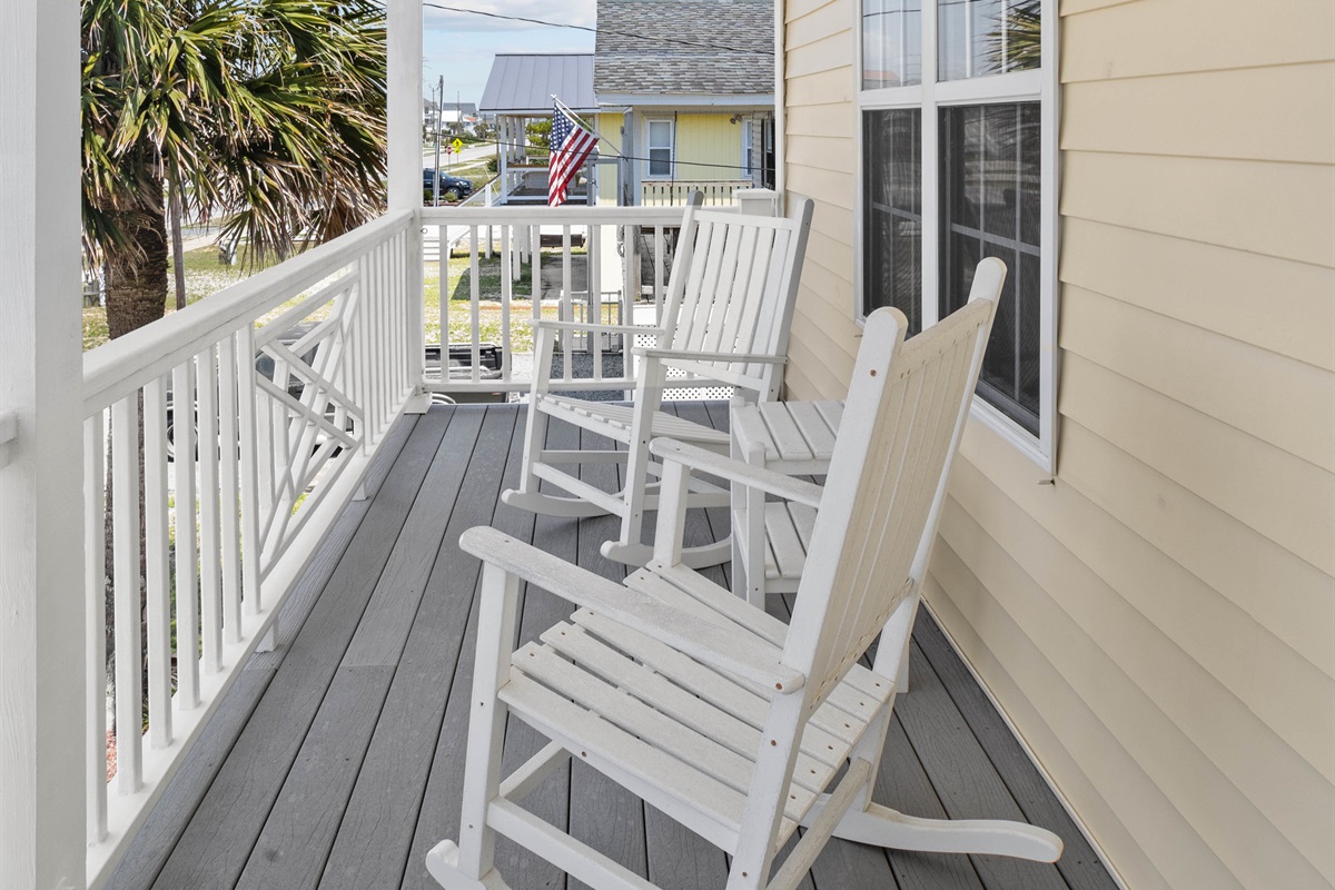 Front Porch Rockers with Incredible Sunset Views