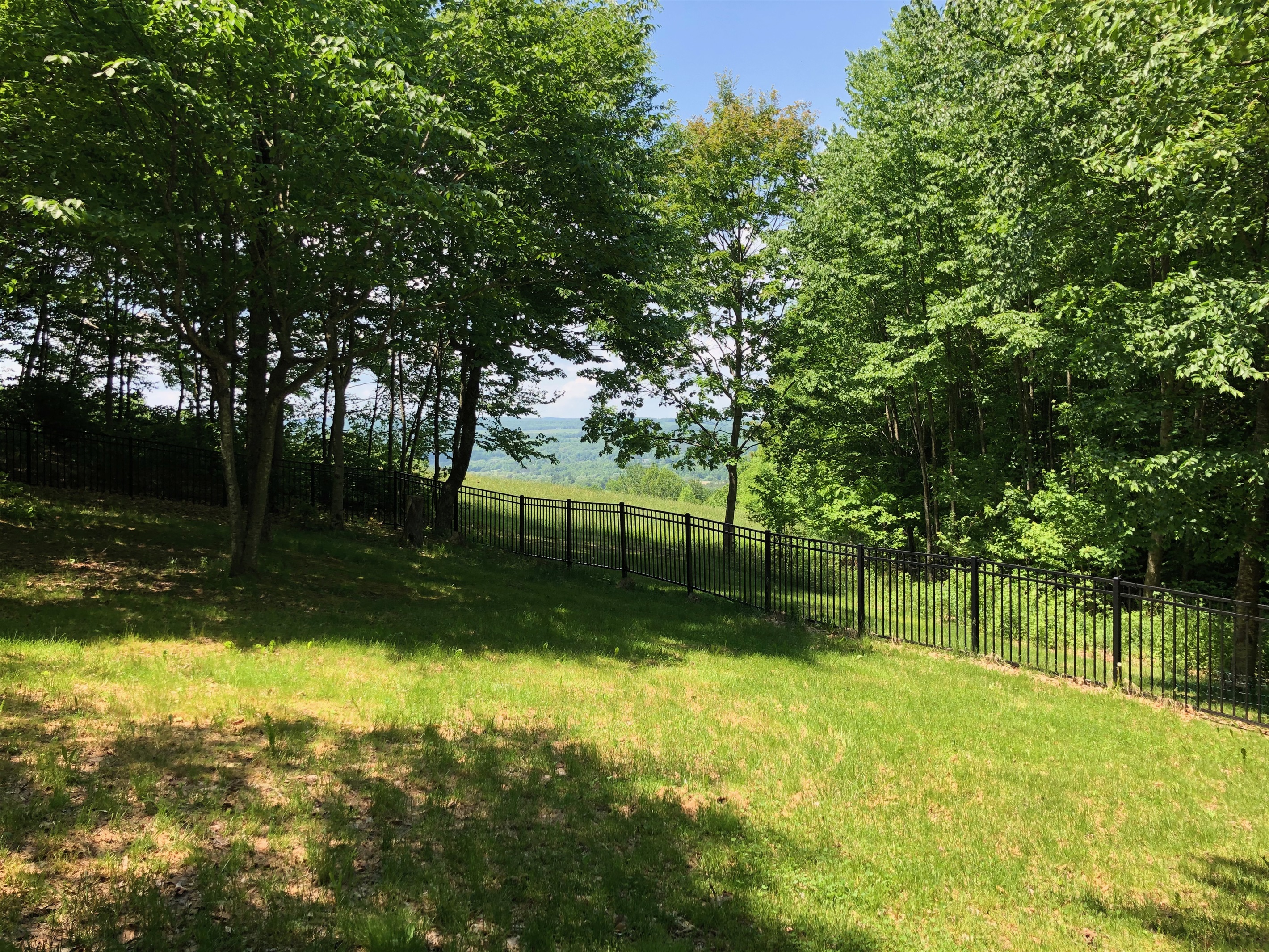 The view of Oneonta rolling hill in the distance.