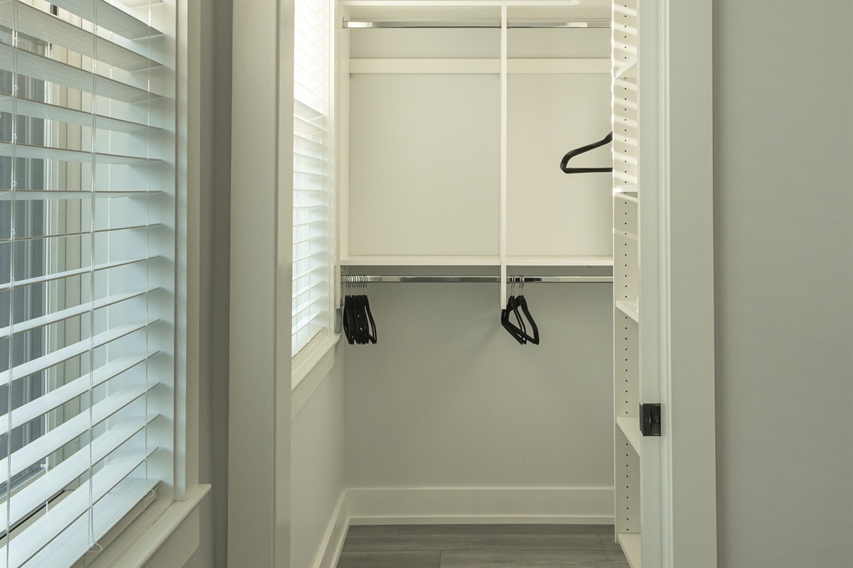 Guest room closet