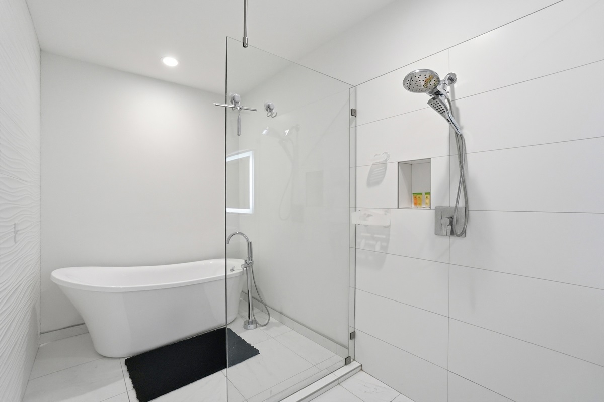 Master bathtub and shower