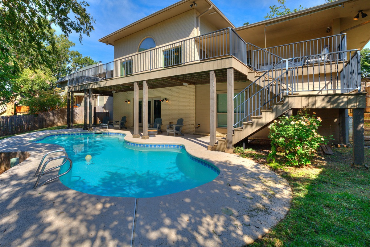Backyard with Private Pool