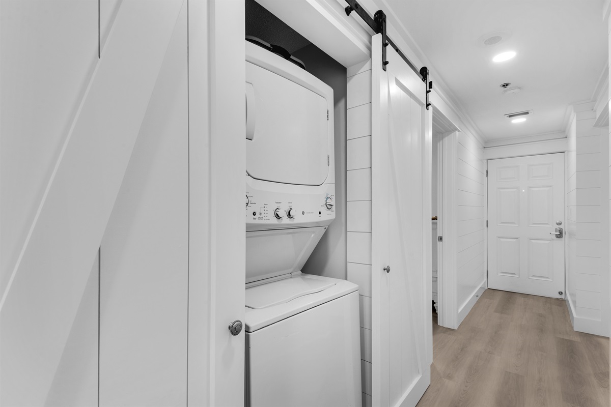 In-unit washer and dryer