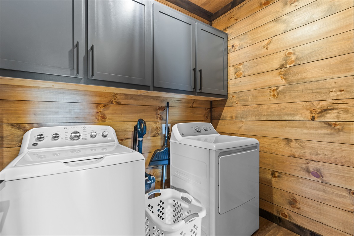 Laundry day, mountain way.