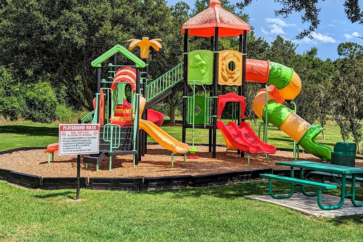 Kid's play area by the lake