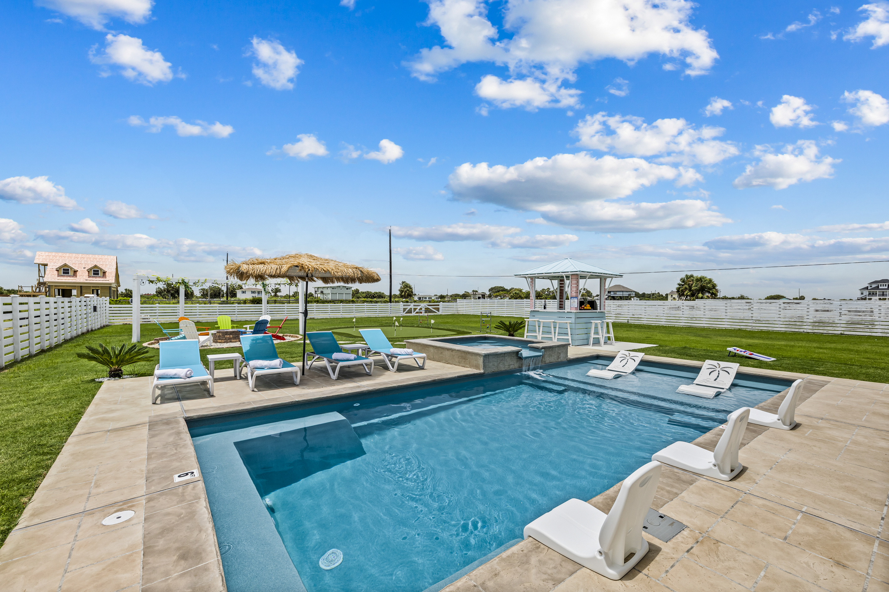 Your backyard oasis-swim, soak and enjoy