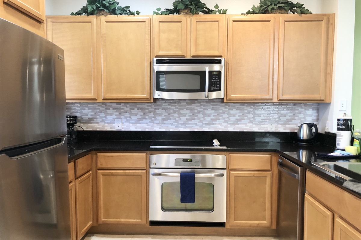 Plenty of counterspace to prepare meals and snacks