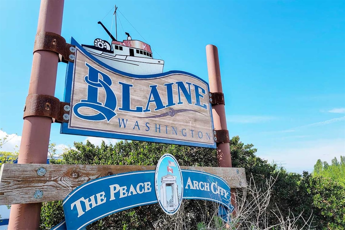 Explore historic downtown Blaine, Washington, and enjoy the restaurants and views at Drayton Harbor and the marina!