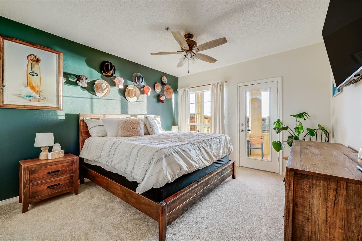 King Bed in Master Bedroom
