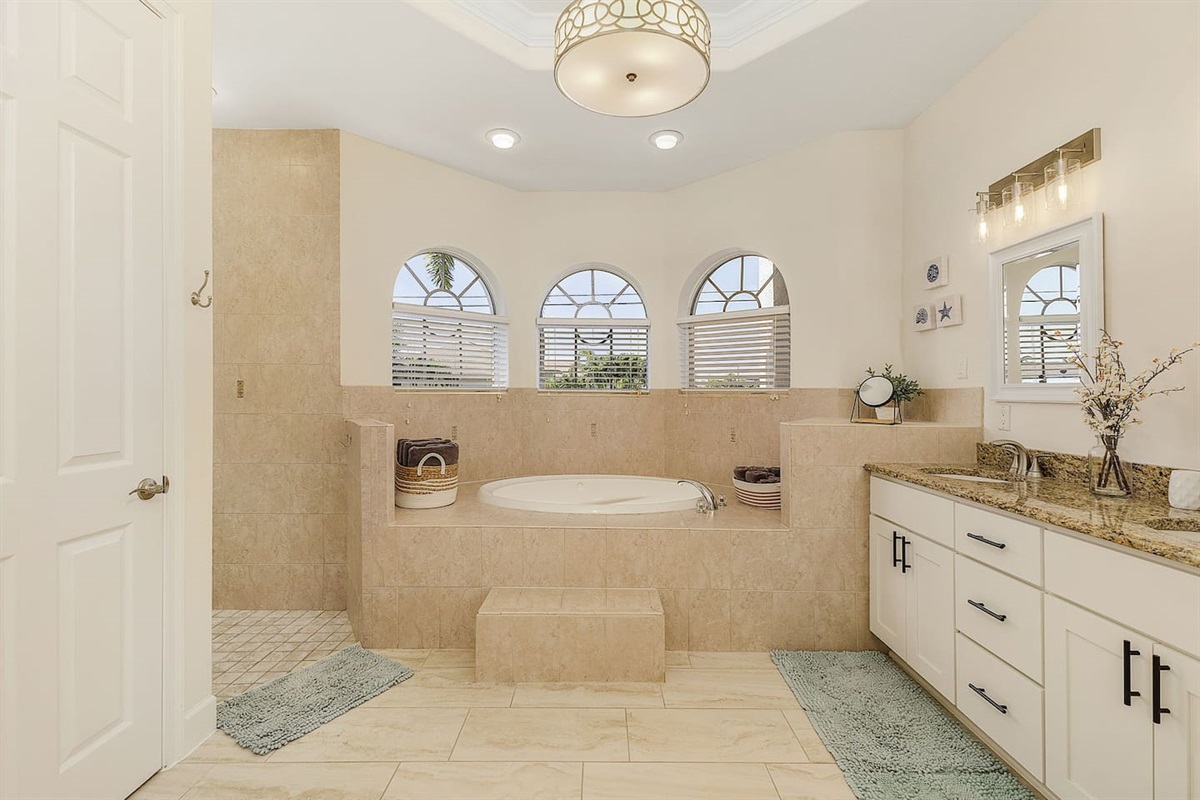 Indulge in your own spa-like experience with a luxurious ensuite bathroom!