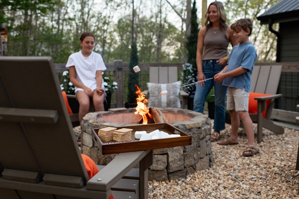 Fire Pit | Cozy fireside moments beneath the trees