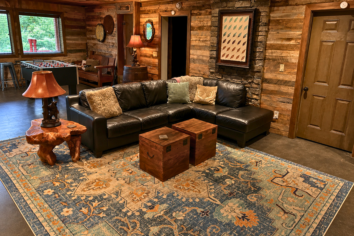 This lower-level lounge gives everyone another place to spread out, whether you are catching up on conversation, watching TV, or taking a break between activities.