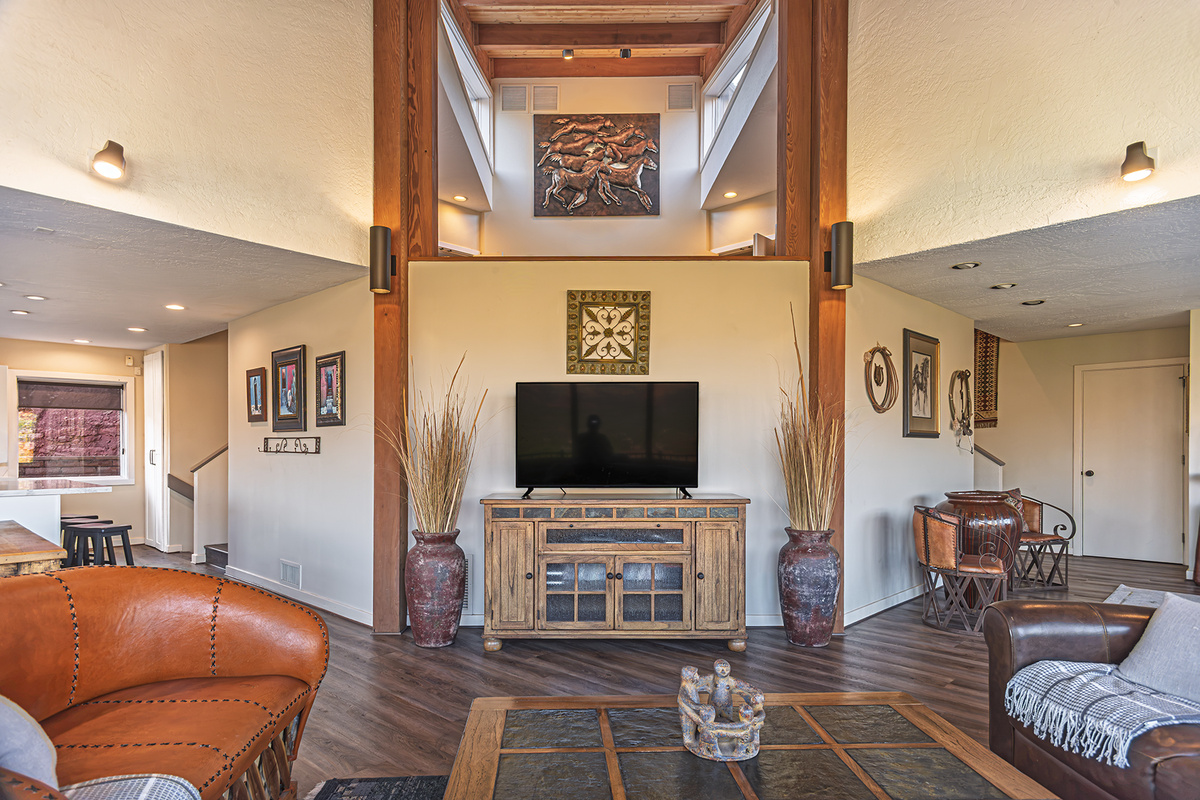 The interior design captures the essence of Sedona.