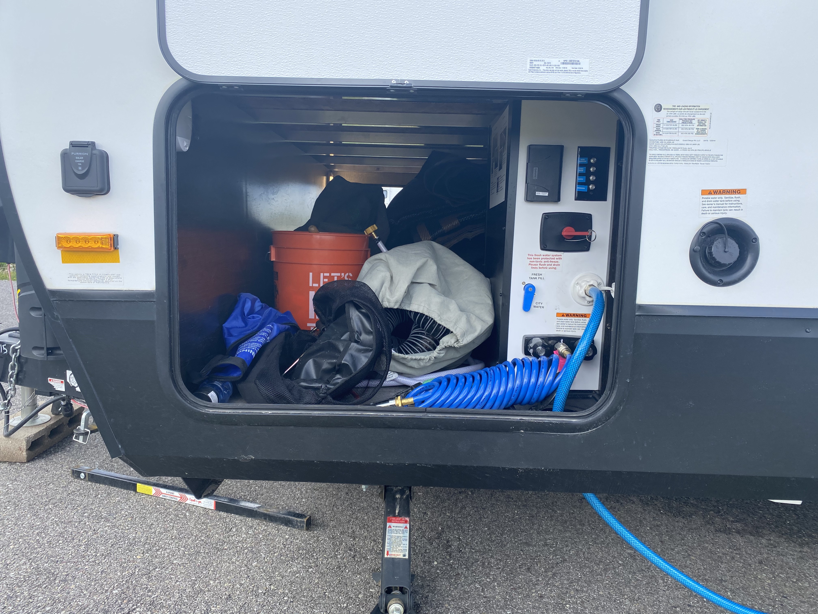 Large through space for extra storage