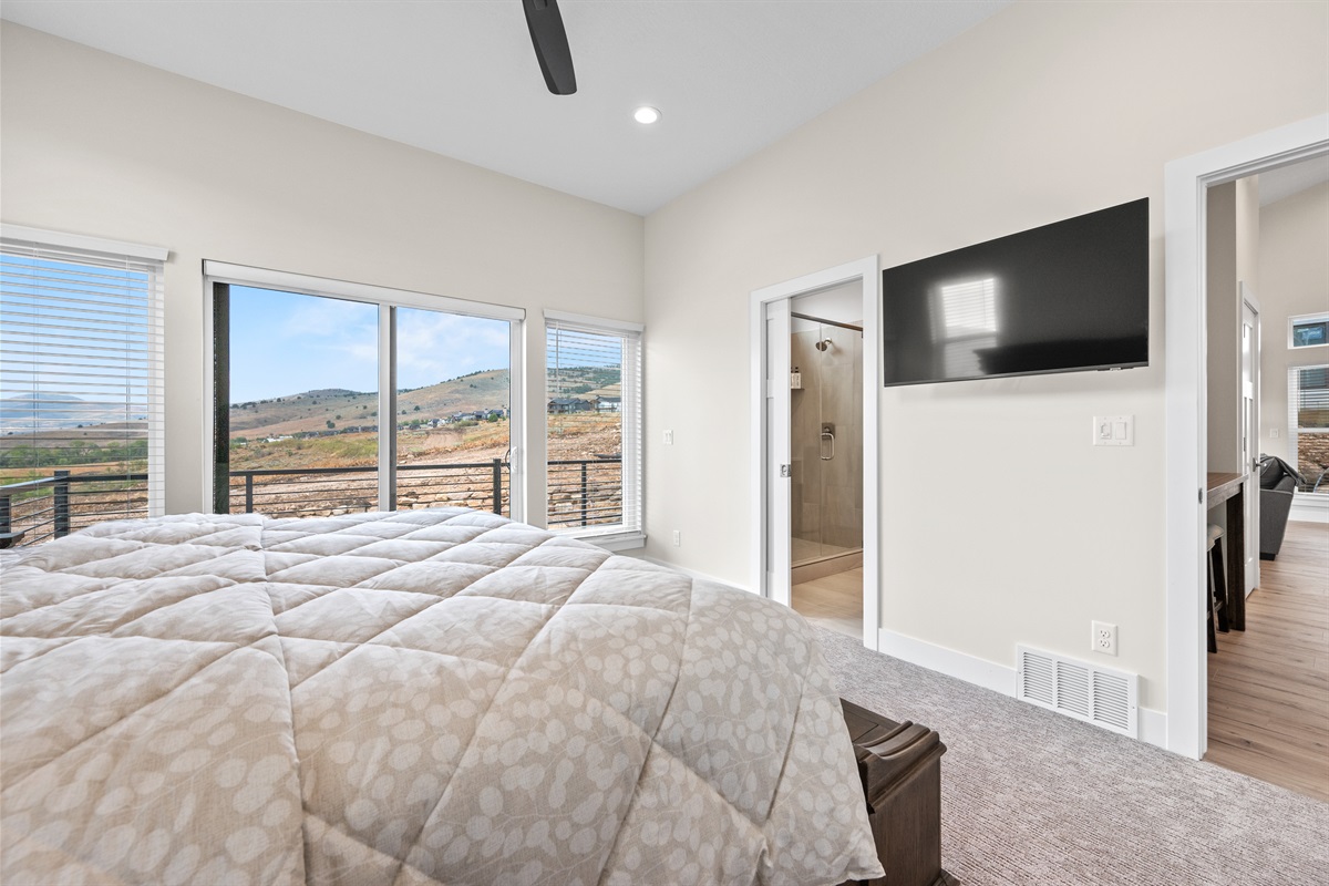 Stream your favorite shows or sip coffee on the balcony.