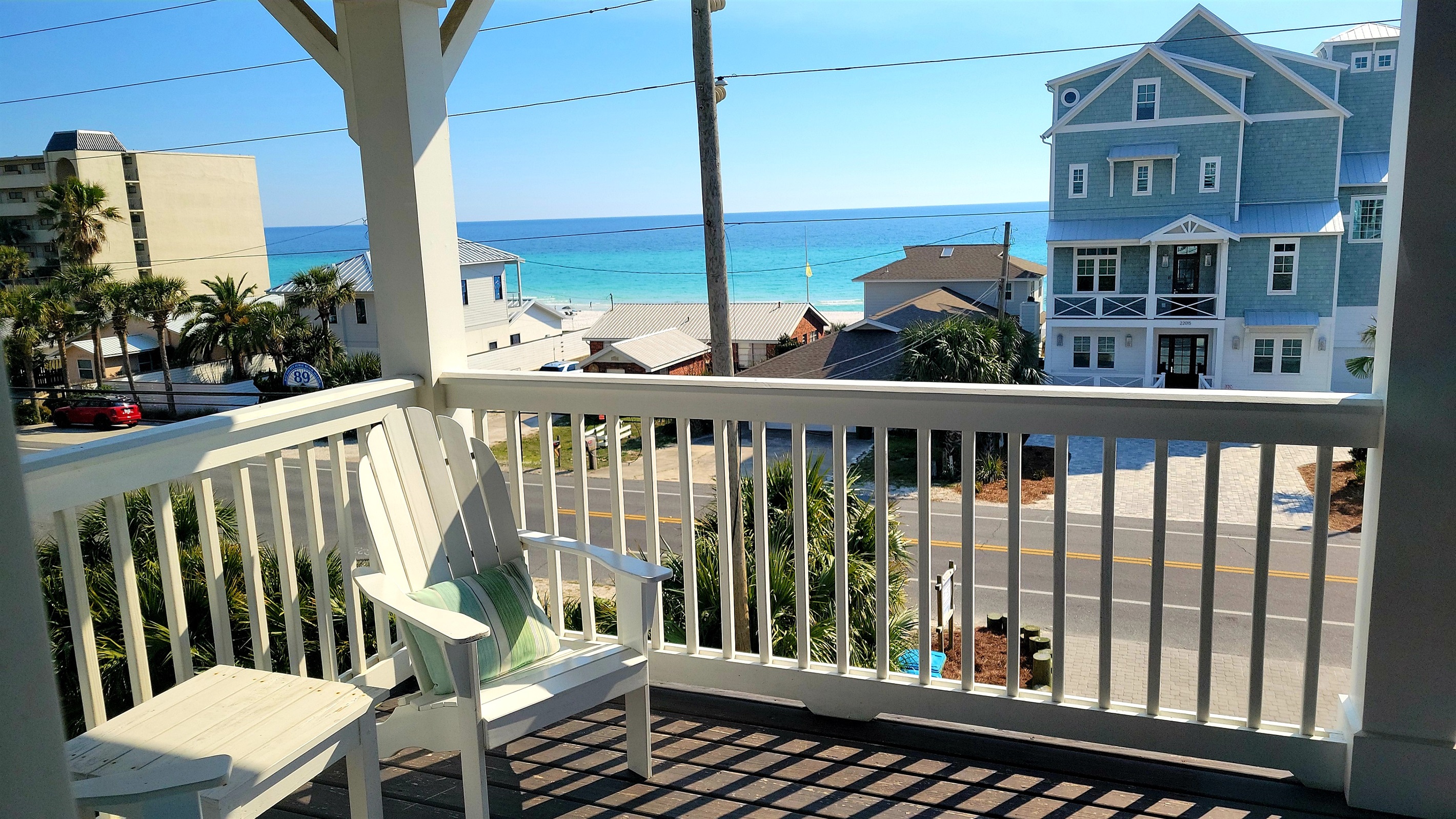 Sunsets and stars are fantastic from this comfy spot on the 2nd level deck.