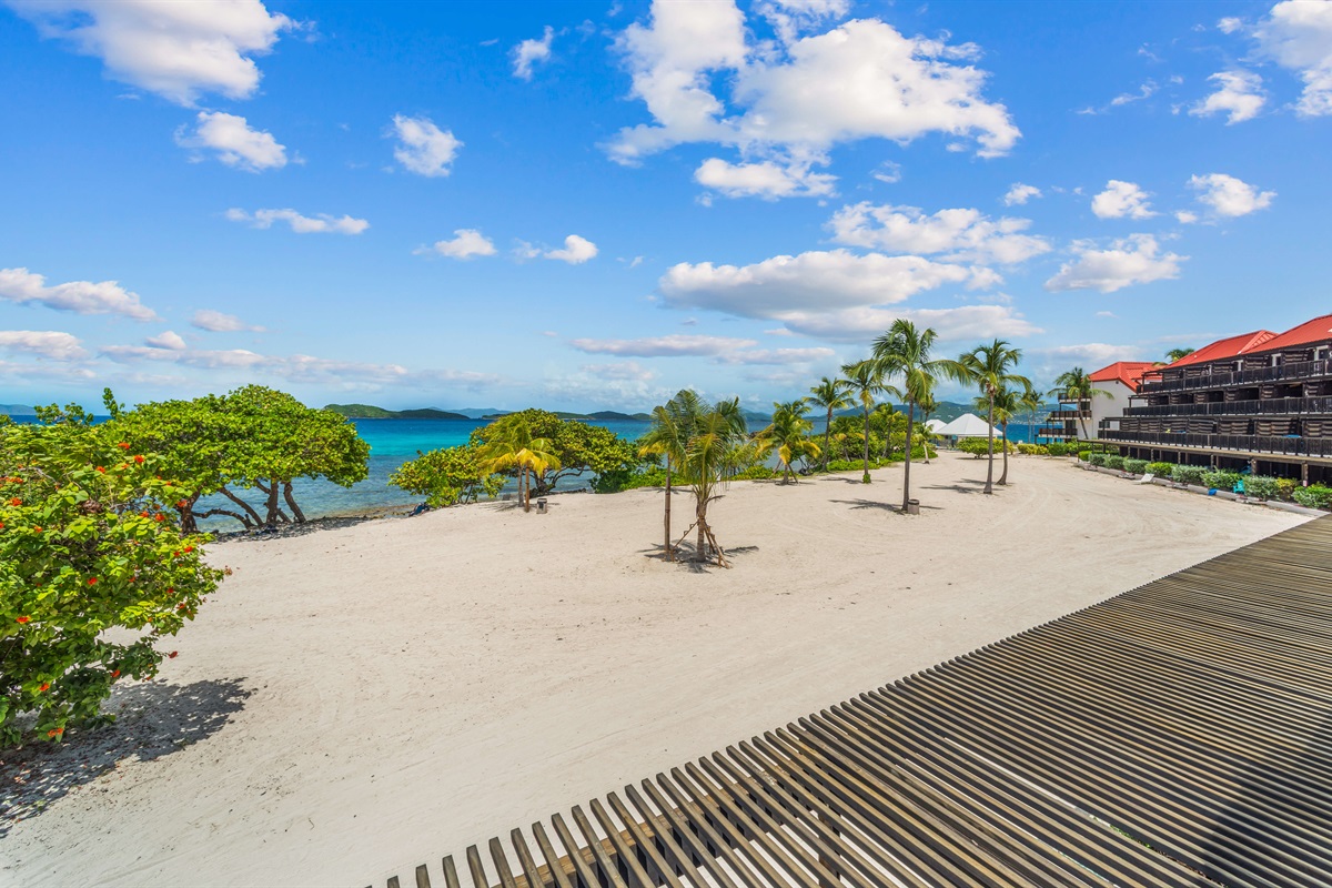 yet another view of beautiful sapphire beach from your private terrace
