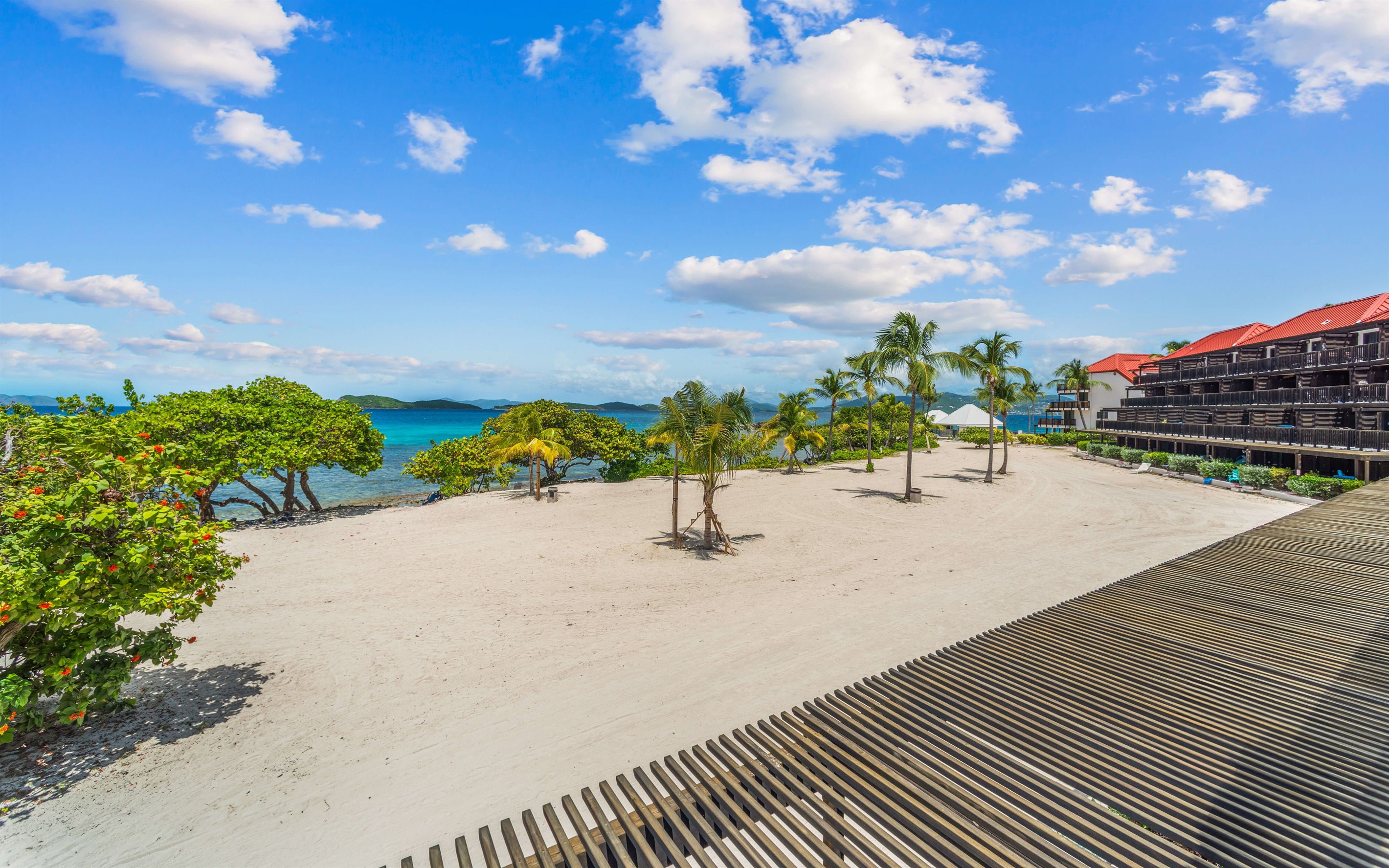 yet another view of beautiful sapphire beach from your private terrace