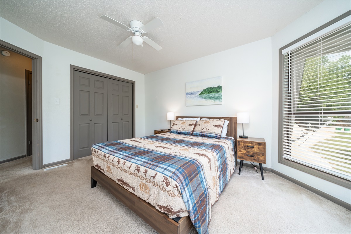 Lots of space in the master bedroom