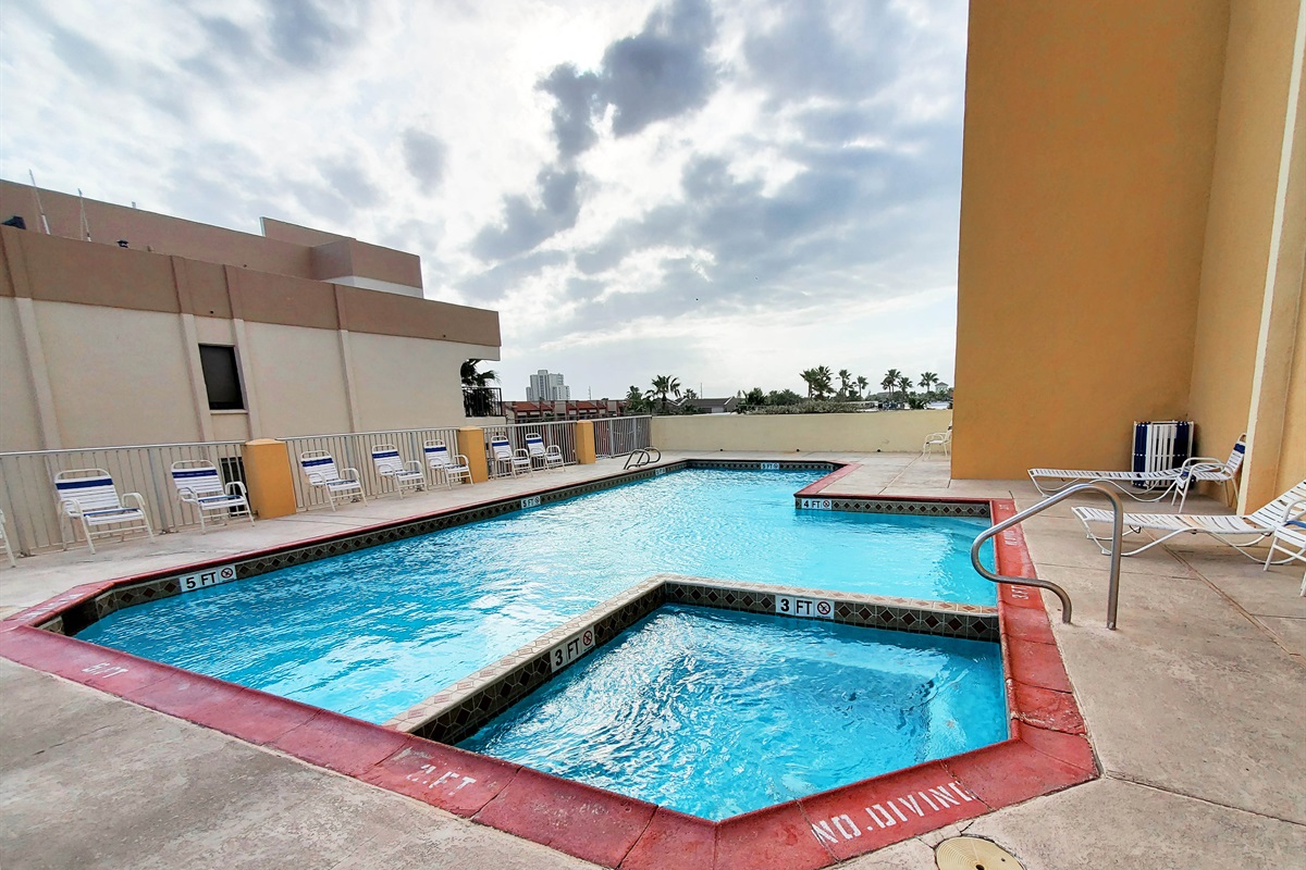 Hot Tub in the swimming pool