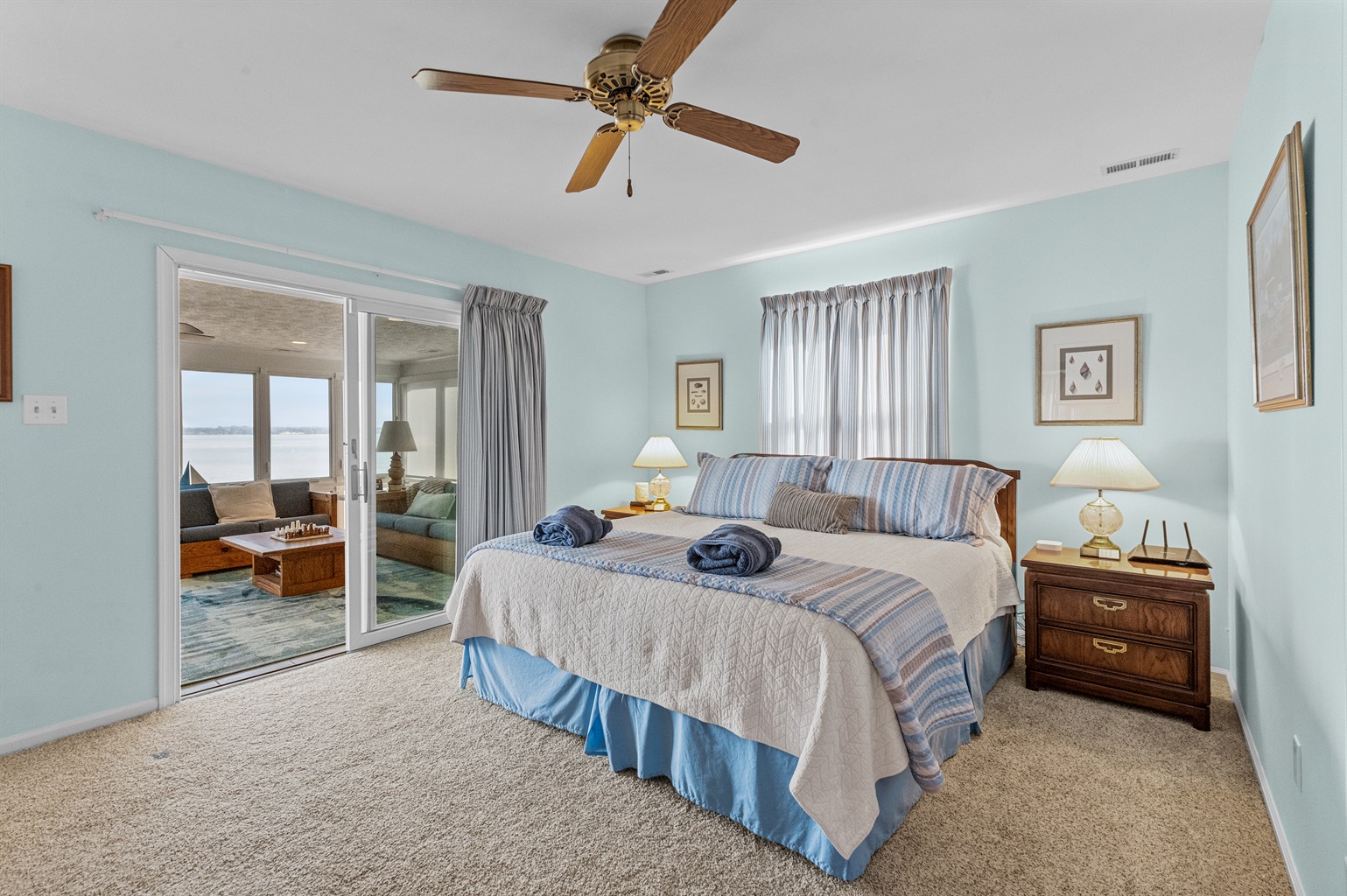 Master Bedroom King: Wake up to stunning water views and serenity in this tranquil escape!