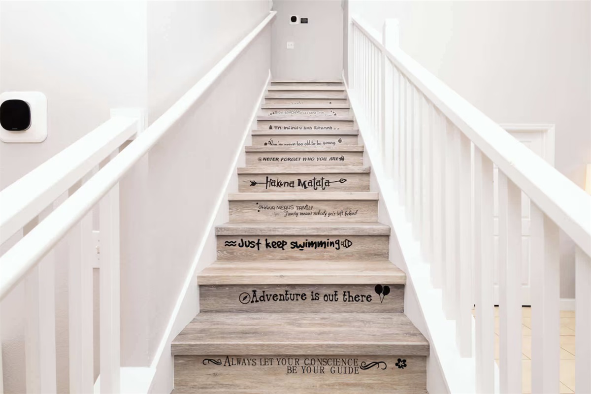 Elegant staircase adding charm and flow to the home’s design.