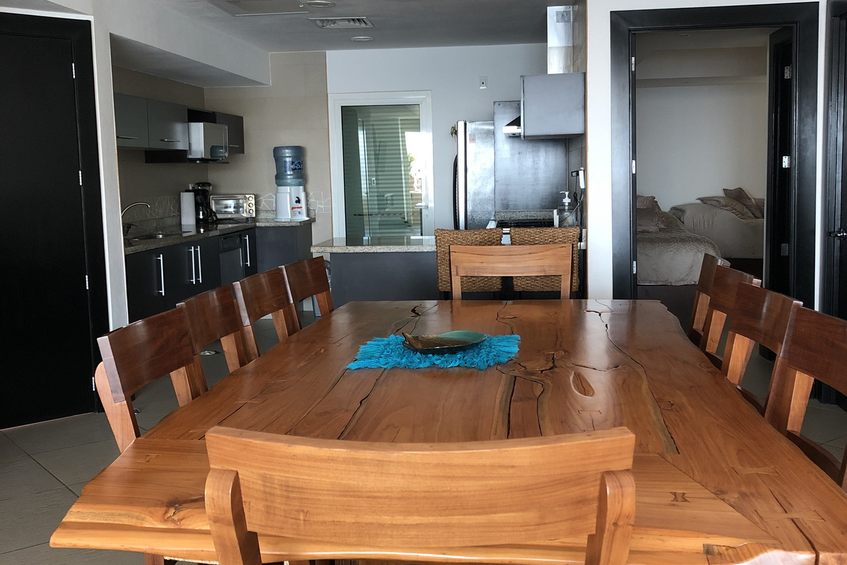 Dining Room, Kitchen area & entrance to 3rd Bedroom