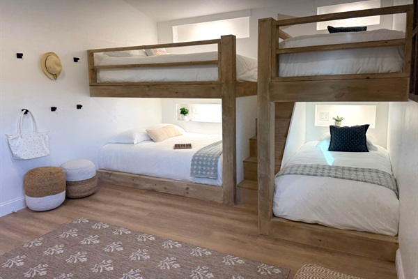 Custom bunks so comfortable that even the parents will second guess where to sleep
