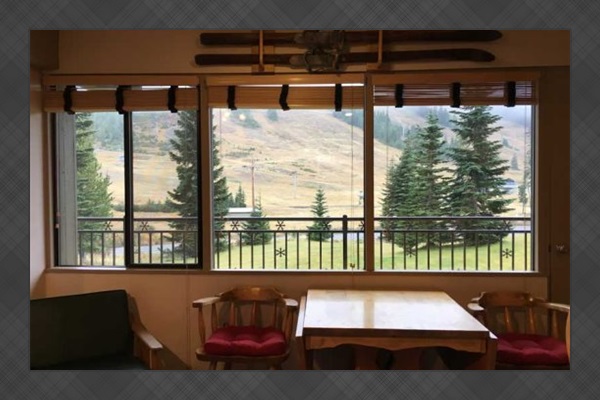 View from dinning area.