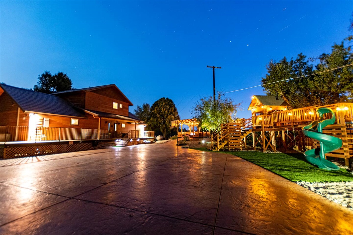 View from the driveway