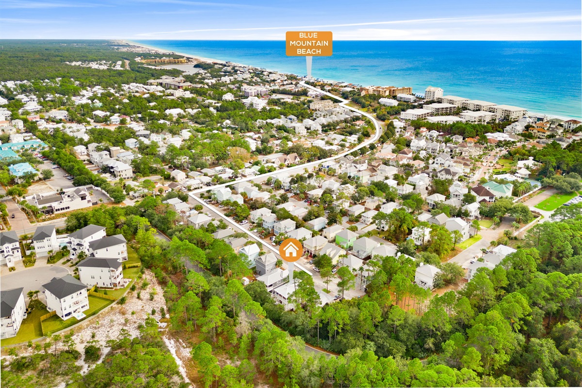 Blue Mountain Beach (0.7 mi, quick 3-min bike ride)