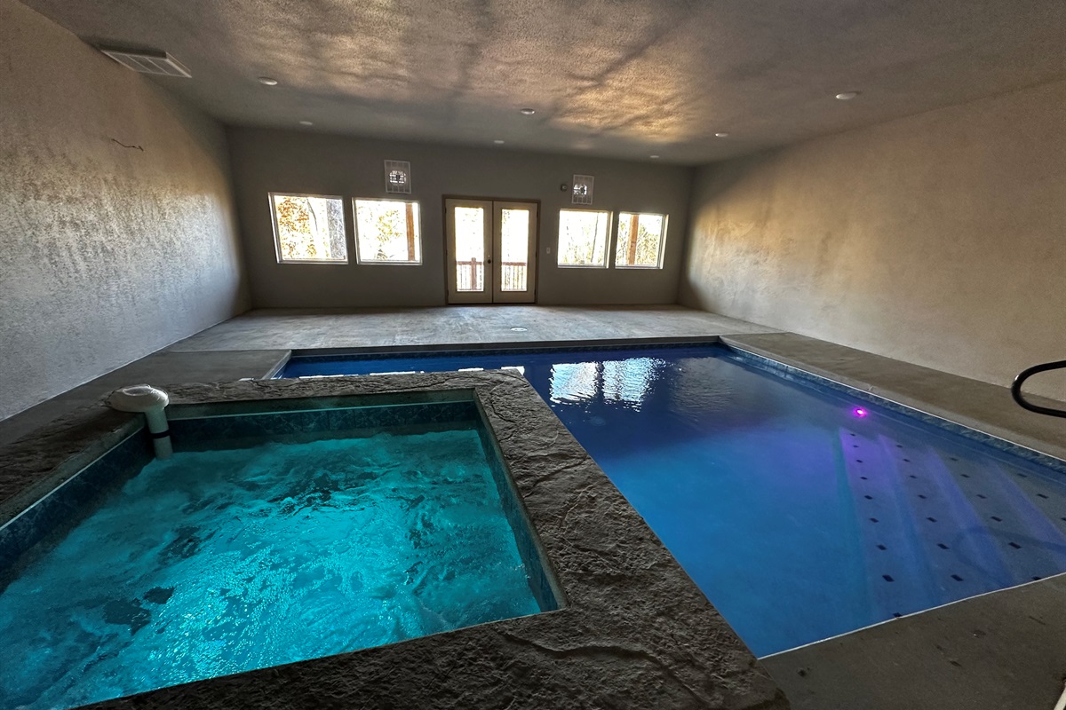 Private indoor Hot Tub and Pool