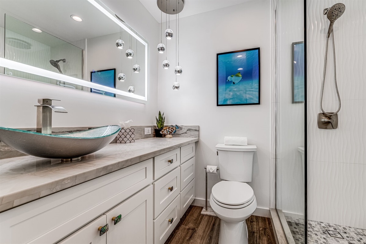 2nd bathroom with walk in shower