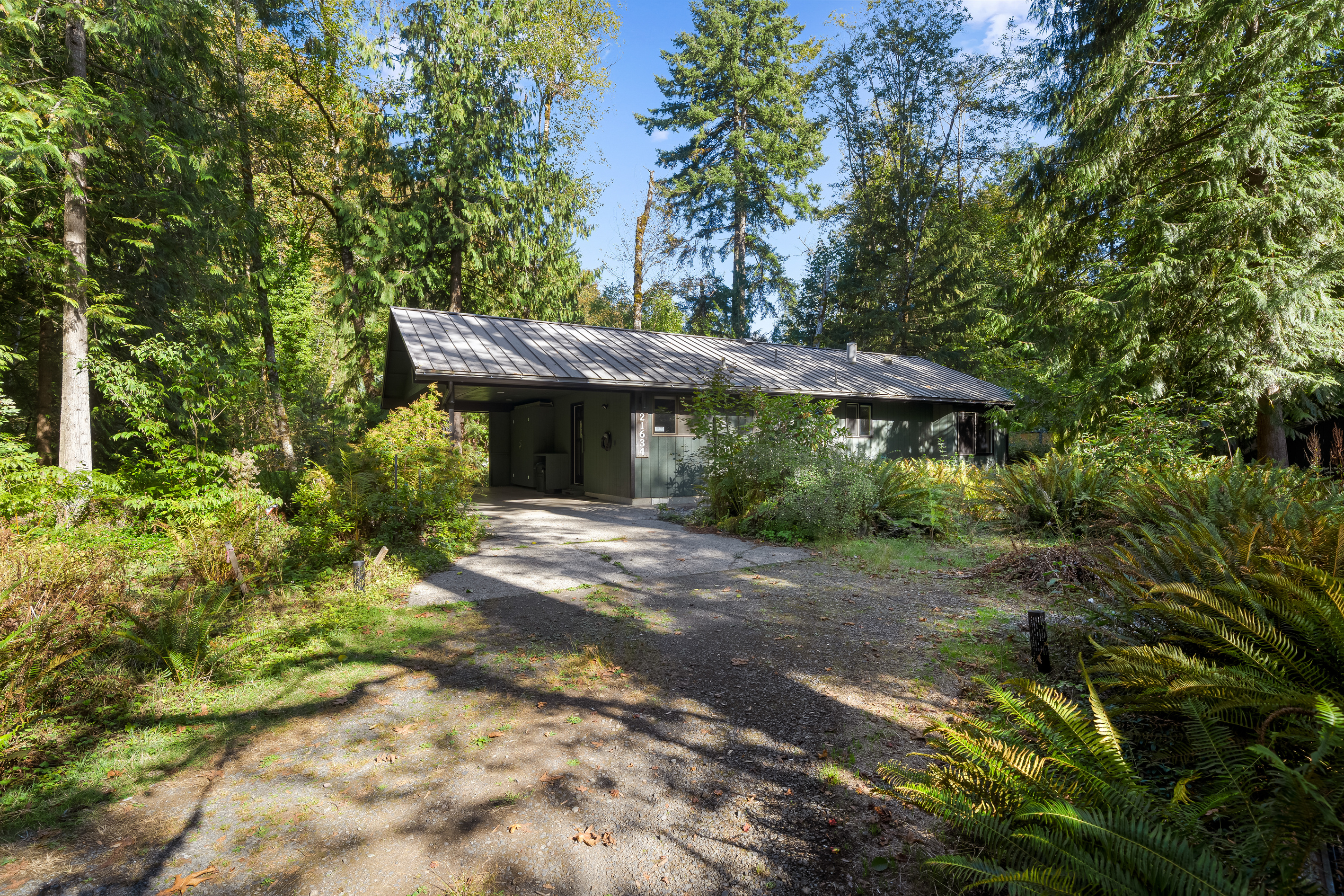 Down a private driveway and wrapped in ferns — Creekside Hideaway lives up to its name.