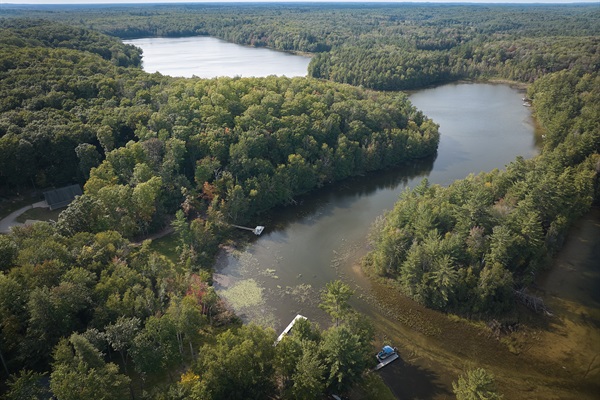 Head west into Skeels Lake for boating, fishing, and lake adventures.