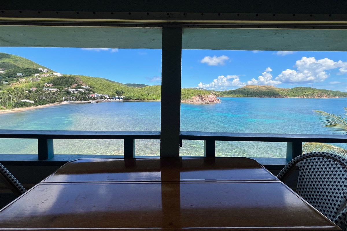 Shaded by day and breezy by night, this outdoor space always hits the right note.