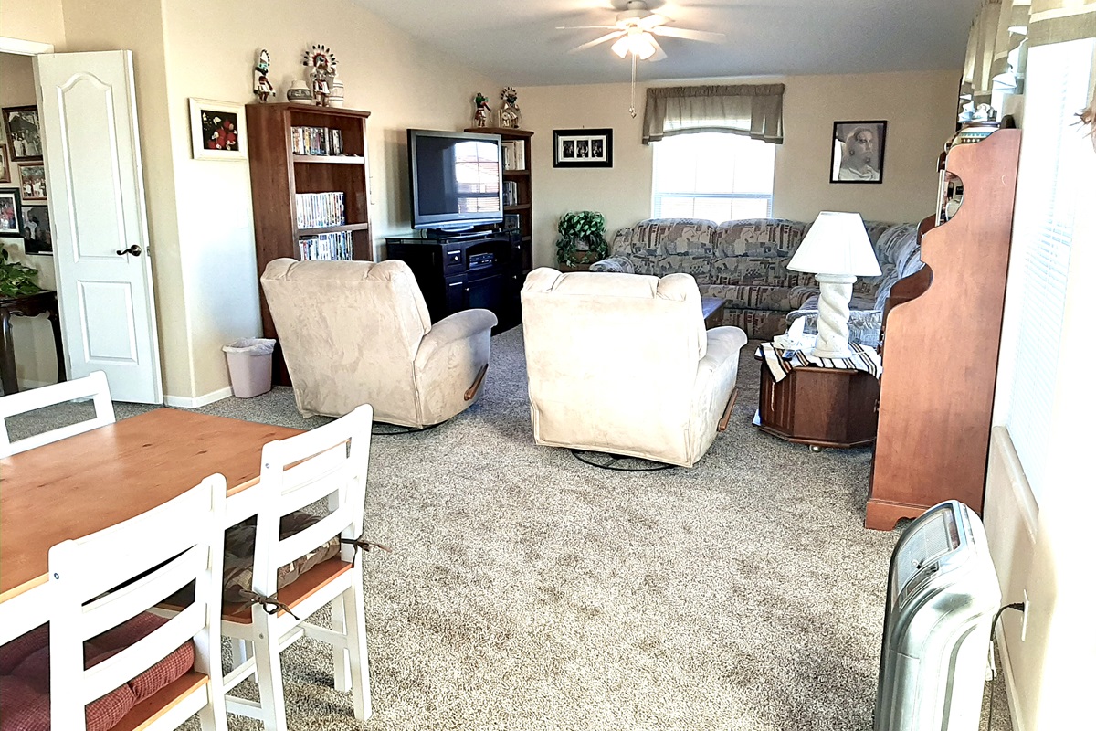 Judy's family room with sofa bed