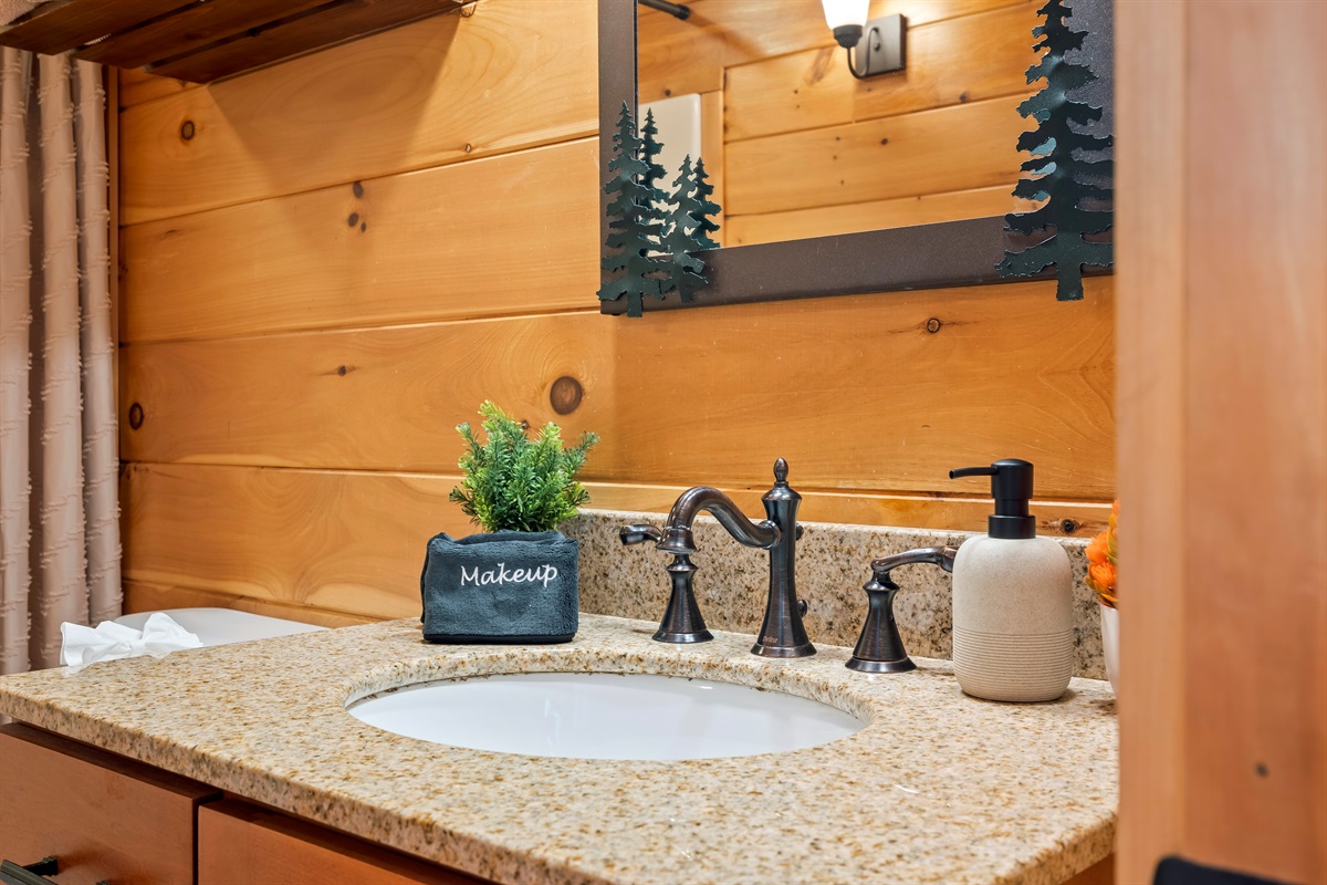 Bright and functional vanity for your convenience.