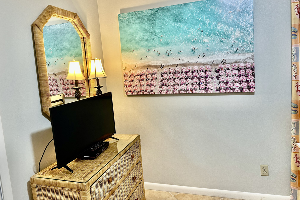 The kids will also have storage and a flat screen of their own to enjoy!