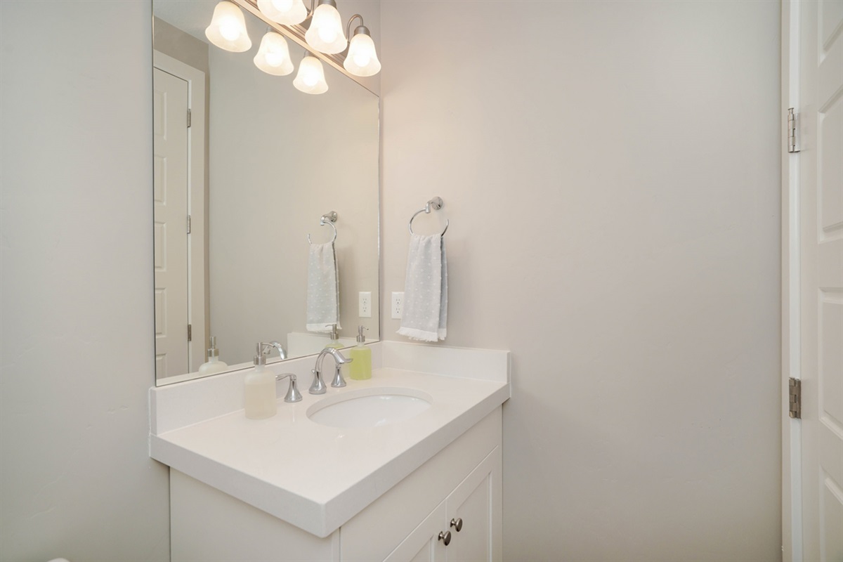 Convenient main-level half bathroom.